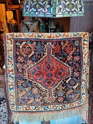 Beautiful Antique Luri Kurd Tribal Bagface Wool Handmade Fine Rug Farmhouse Deco • $212