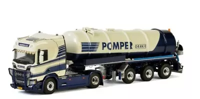 $379.51 • Buy WSI For SCANIA R NORMAL CR20N 4x2 TANK TRAILER VACUUM 1/50 DIECAST MODEL TRUCK