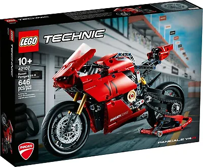 LEGO 42107 Technic  - Ducati Panigale V4 R Motorcycle (Brand New Sealed) • $127.64