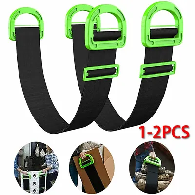 $24.15 • Buy 2* Lifting & Moving Strap Furniture Carrying Belt Heavy Moving Rope Bulky Handle