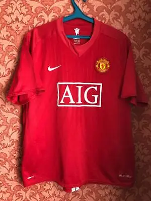 Manchester United Home Football Shirt 2007 - 2009 Ronaldo Era Rare Jersey XL • $30.80