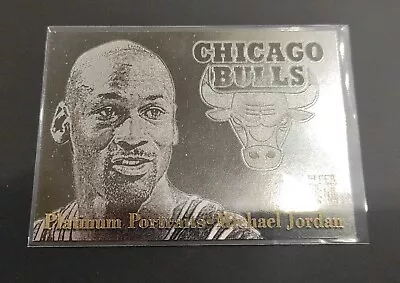 NBA Card - Michael Jordan Platinum Portraits 5 Of 10 • $1500