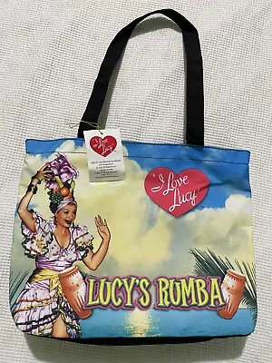 New I LOVE LUCY Tote Bag LUCY'S RUMBA Dance Canvas Bucket Shopper With Tags • $19.99