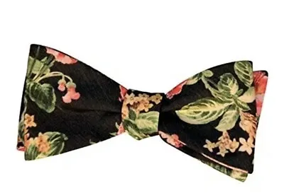 Ellis Tie Company Self Tie Bow Tie Roses Cotton • $2.99