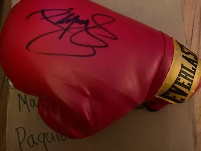 Manny Pacquiao Hand Signed Autographed Pacman Everlast Boxing Glove • $325