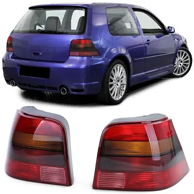 OE Look Red Smoked Tail Ligths For VW Golf IV MK4 Hatchback Rear Lamps Assebly • $139.89