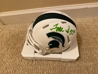 Tom Izzo Michigan State Spartans NCAA Signed Autograph Riddell Mini Helmet • $112.49