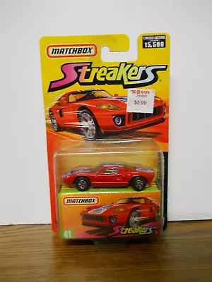 Matchbox Streakers Ford GT #41 With Collector Box Limited Edition 1 Of 15000 • $12.55