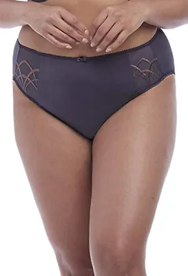 Elomi Caitlyn Brief Panty EL8035 - AHE- Anthracite - M LXL • $8.99