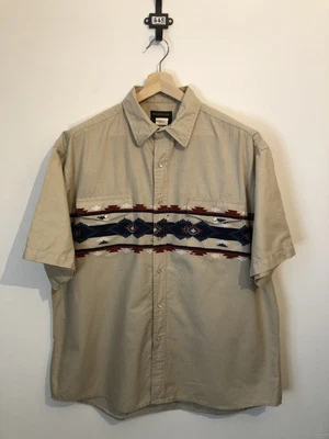 £5.50 • Buy Vintage Rustler Wrangler Aztec Patterned Shirt Size XL, Western Short Sleeves 01