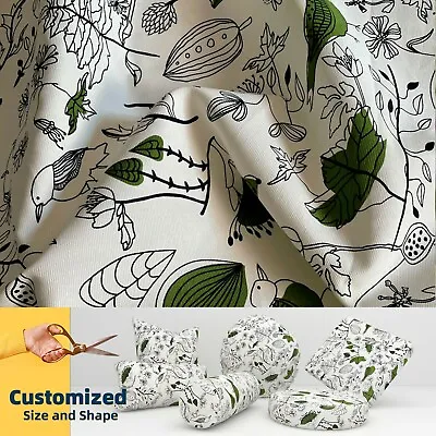 LF106 Bird Leaf Cotton Canvas Cushion Cover Bolster Pillow Case*TAILOR MADE • £35.22