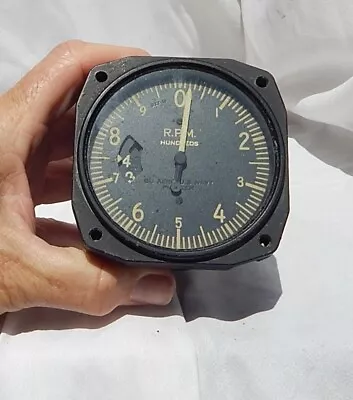 WW 2 USN USMC F6F Hellcat Fighter  RPM Gauge Instrument • $252.83