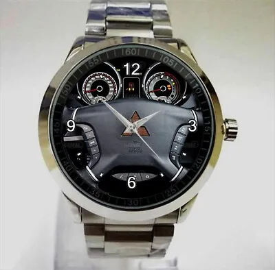 Hot Mitsubishi Pajero Strada Steering Wheel Collection Sport Metal Watch • $24.99