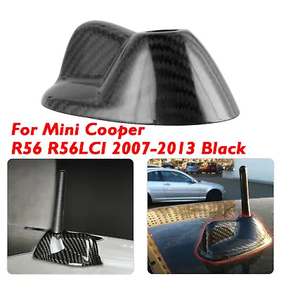 Black Roof Antenna Cover For Mini Cooper R56 R56LCI 2007-2013 Real Carbon Fiber • $24.99