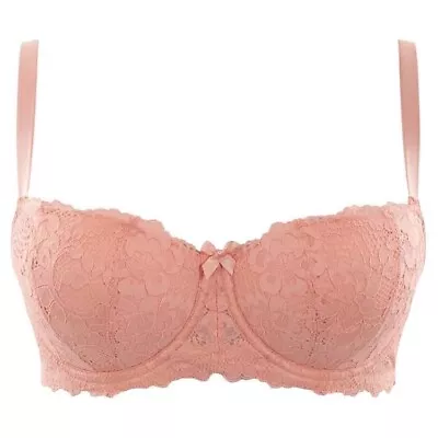 Cleo By Panache Jorja Peony Lace Balcony Bra UK 28F • £17.99