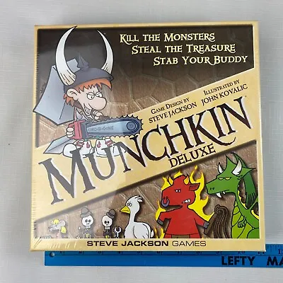 NEW! MUNCHKIN DELUXE Board Card Game! From Steve Jackson Games 2014 EDITION • $13.99