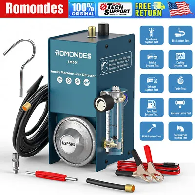 Romondes Automotive EVAP Smoke Machine Car Pipe Vacuum Diagnostic Leak Detector • $79.99