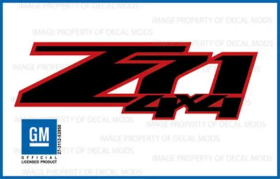 2: 07 - 13 Z71 4x4 Decals Stickers Chevy Silverado GMC Sierra Red Black FG9A7 • $23.96