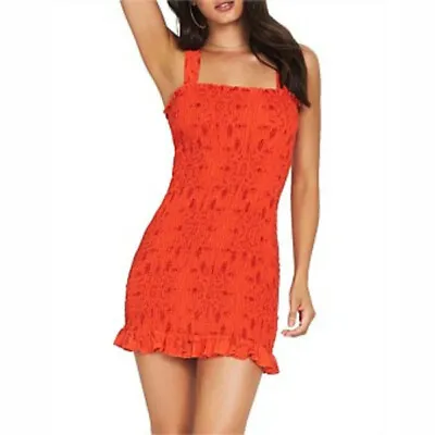 $35.99 • Buy Bnwt Tigerlily Ladies Nikita Shirred Mini Dress Size 6 (xs) Rrp $220 (orange)