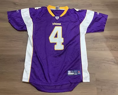 Brett Favre Minnesota Vikings Reebok Jersey Youth XL 18-20 PURPLE NFL JERSEY NEW • $24