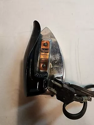 Vintage Valiant Travel Iron Folding Handle And Power Cord 250W Tested Works • $5.75