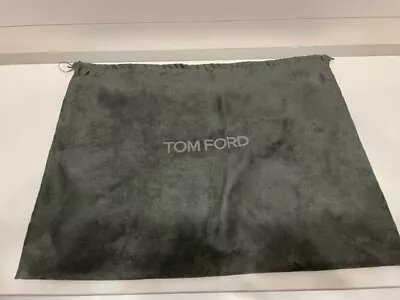 TOM FORD Gray Faux Suede Protective Purse Bag Shoe Storage Dust Cover 25” X 19” • $66.81