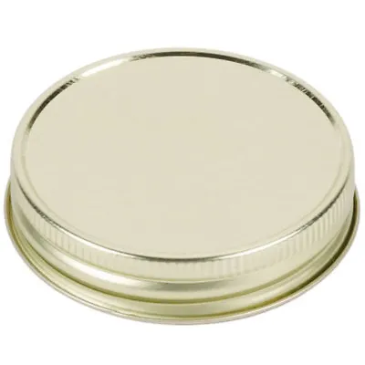 12 Mason Jar Libbey Gold Metal Drinking Jar Lids Free Shipping Usa Only • $13.95