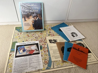£9.99 • Buy Sherlock Holmes Consulting Detective Game - Sleuth 1982  Edition Loose-Leaf