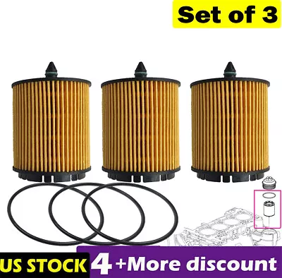 3pcs Engine Oil Filter For Chevrolet Equinox Malibu HHR Cobalt For Pontiac 2.4L • $14.99