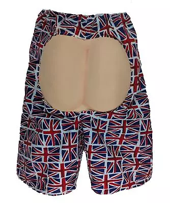 Adults United Kingdom Great Britain Union Jack Flag Bum Shorts Fancy Dress • £14.95