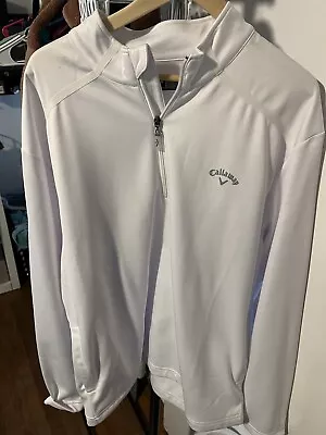 Callaway Golf Weather Series Men's White XXL Pullover Jacket • $25