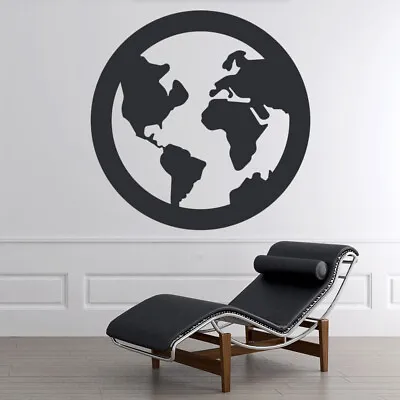 Planet Earth World Map Wall Sticker WS-15714 • £15.98