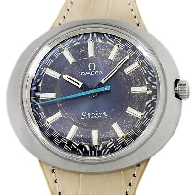 1969s Omega Geneve Dynamic 41mm  Original Racer Dial  Vintage Steel Wrist Watch • $1399