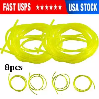8x Fuel Line Hose Tygon Tube With 4 Sizes Tubing For Common 2 Cycle Small Engine • $9.93