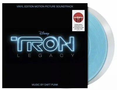 Daft Punk Tron Legacy Vinyl LP Transparent Clear/Blue Target Exclusive Brand New • $44.95