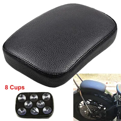 For Harley Dyna Chopper Motorcycle Rear Passenger Seat Pillion Pad 8 Suction Cup • $16.87