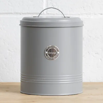 2.5 Litre Metal Kitchen Worktop Compost Caddy Food Waste Bin Container Bucket  • £19