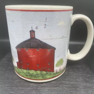 Warren Kimble Red Barn Scene Coffee Cup 1998 • $10