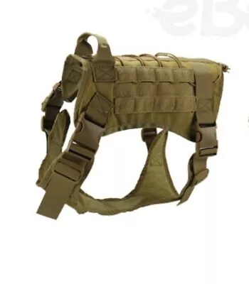 Tactical Dog Adjustable No-pull Working Training Vest Harness K9 AU • $9.99