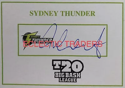 Chris Woakes SIGNED Sydney Thunder T20 BBL Card. IPL England Test Cricket Stokes • $85