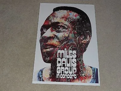 Large Miles Davis Group 1971 Europe Concert Poster 19 X13  RARE + BEAUTIFUL! • $25