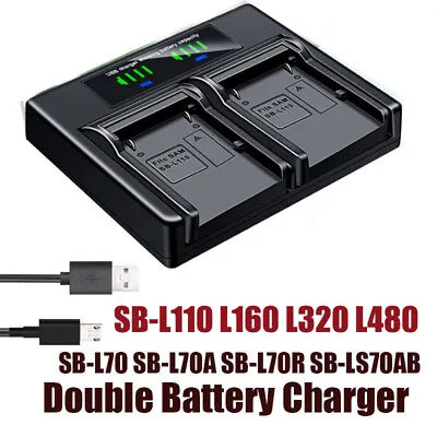 Dual Battery Charger For Samsung SB-L160 SC-L550 L600 L610 L630 L650 L700 L710 • $6.52