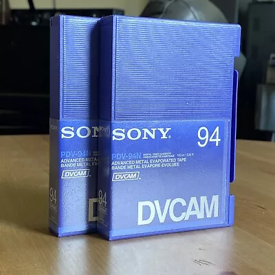 Set Of 2 Sony PDV-94N Digital Video Cassette Tape 94 Min DVCAM • $14.99