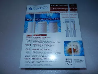 NEW Krystal Pure KR10 Replacement Filters Reverse Osmosis System Crystal Rfkr10 • $24.99