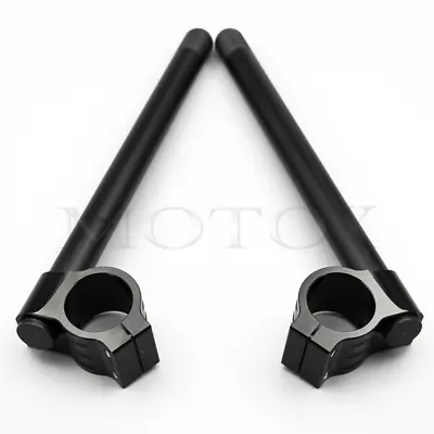 $37.72 • Buy 50mm Clip-On Fork Tube Adjustable Handlebar Fit For ZX-10R ZX-6R ZX636 2003-2021