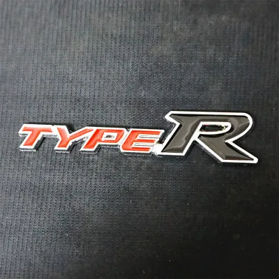 £8.39 • Buy 1x Red Black Chrome TYPE-R Metal Sticker Badge Emblem Decal Mugen 3D Coupe Power