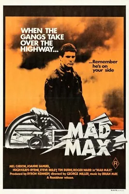 1979 MAD MAX VINTAGE MOVIE POSTER PRINT STYLE E 36x24 9 MIL PAPER • $39.95