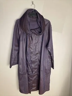 Mycra Pac Raincoat Jacket Lavender Hooded Reversible 1 S/M • $47