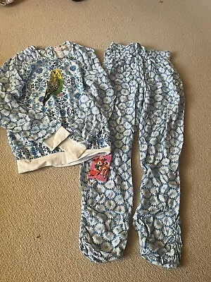 Girls Pretty Blue Too And Bottoms Set By Mim Pi Size 11 Yrs /146 Vgc  • £15