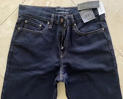 Banana Republic Regular Straight Leg Jeans Men Size 32 X 32 Heritage Dark Wash • $35.62